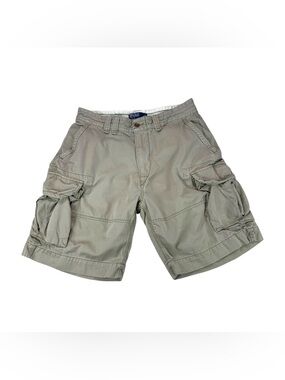 Ralph Lauren Polo Men’s 33 Khaki Cargo Shorts Beige Cotton Classic Fit
